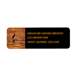 Heron bei Sunset Rücksendeadresse
