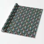 Heron Christmas Wrapping Paper Geschenkpapier<br><div class="desc">Whimsical Herons Weoly hasst Weihnachtswrapping Paper</div>