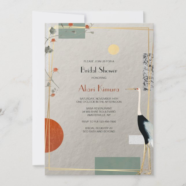 Heron Frame Einladung (Vorderseite)