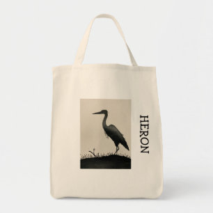 Heron Grocery Tote Bag Tragetasche