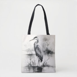 Heron Ink Painting