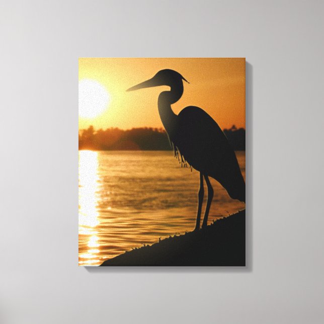 Heron Leinwanddruck (Vorderseite)