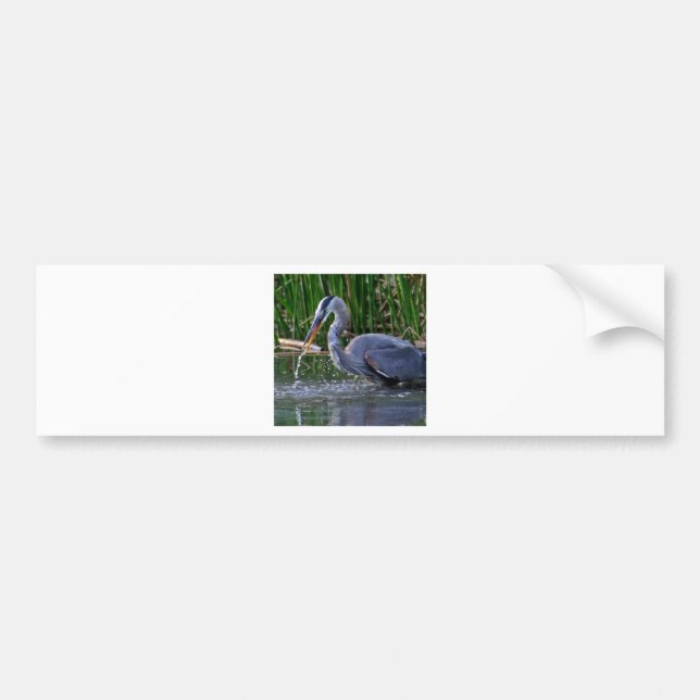 Heron Splash Autoaufkleber (Vorne)