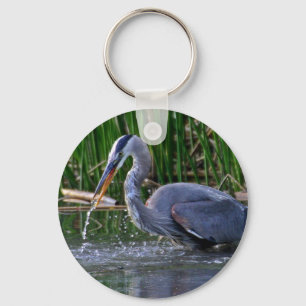 Heron Splash Schlüsselanhänger