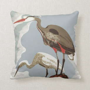 Heron und Egret Coastal Birds Kissen