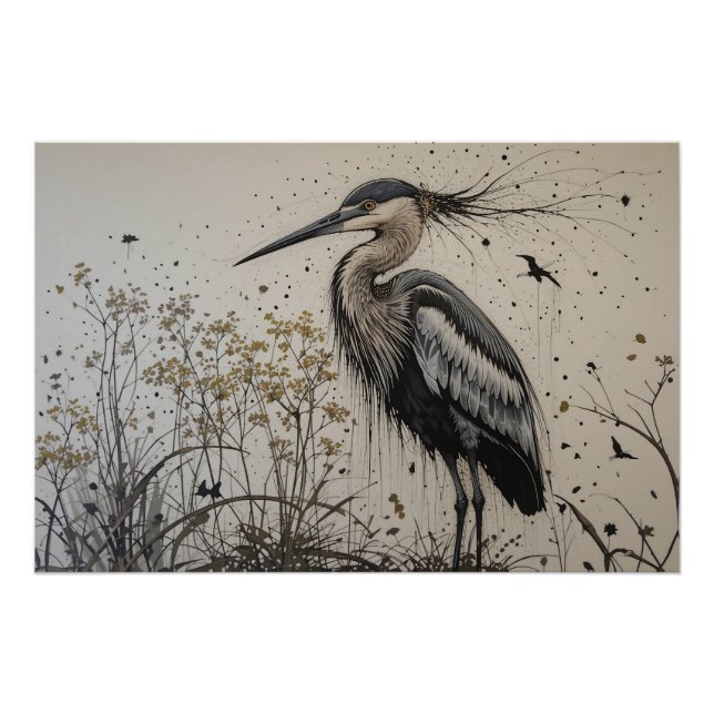 Herons Elegance Poster (Vorderseite)
