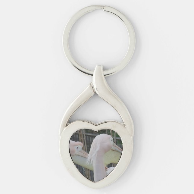 Herons Heart Keychain Schlüsselanhänger (Vorderseite)