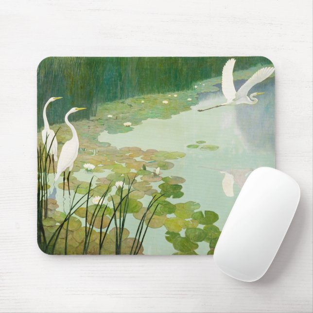 Herons im Sommer von Newell Convers Wyeth Mousepad (Mit Mouse)