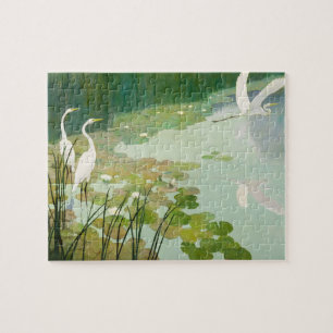 Herons im Sommer von Newell Convers Wyeth Puzzle