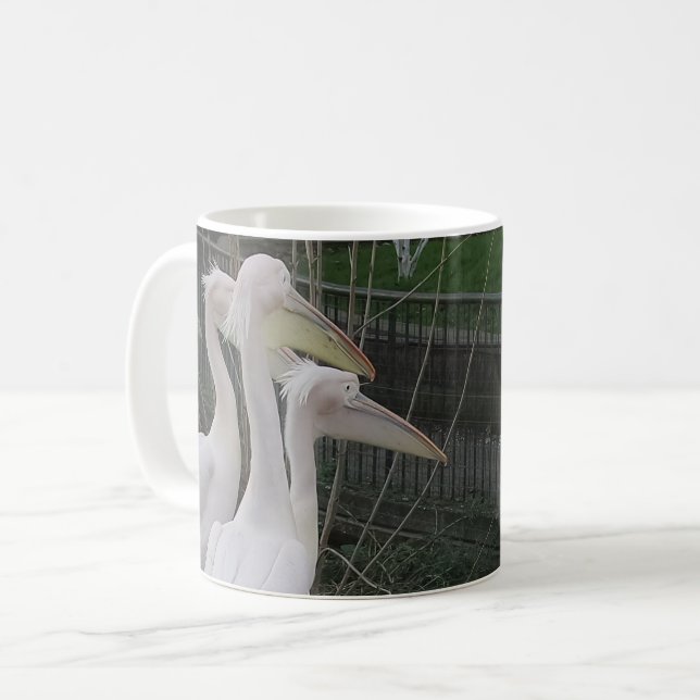 Herons White Coffee Tasse (Vorderseite Links)