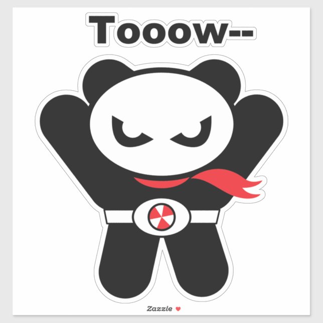 Heropandär Aufkleber (Blatt)