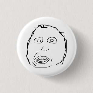 Herp Derp Idiot-Raserei-Gesicht Meme Button