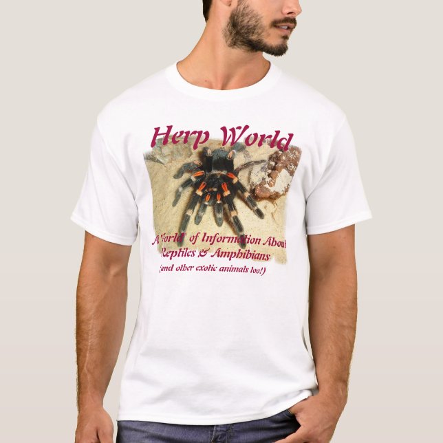 Herp Welttarantula-T - Shirt (Vorderseite)