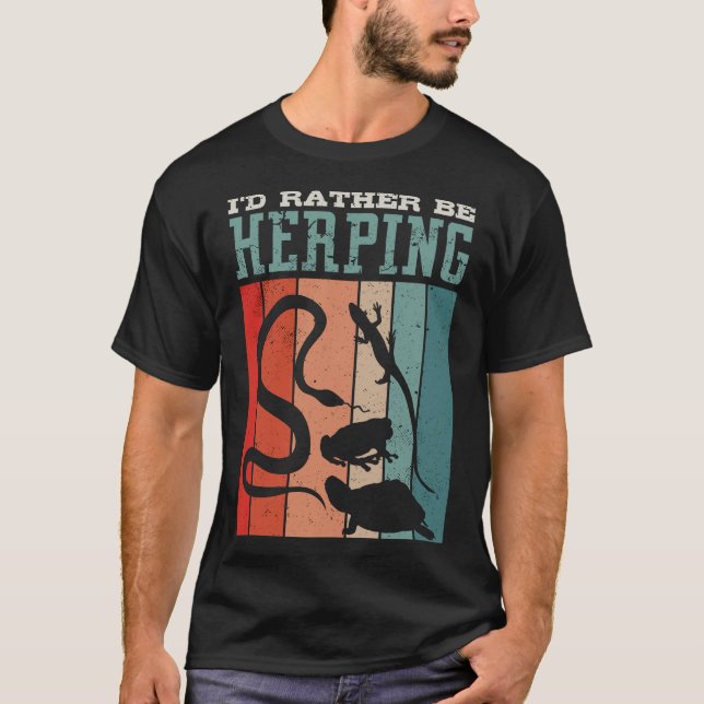 Herpetologe Herpetologie Herpetology Herper S2 (4) T-Shirt (Vorderseite)