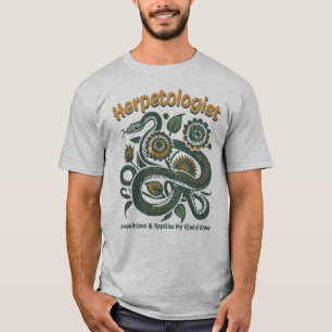 Herpetologe Reptile Lovers T-Shirt