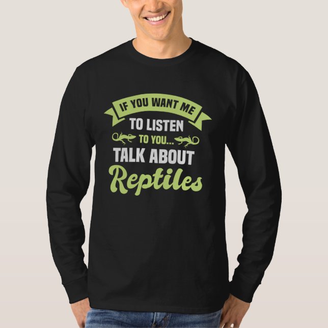 Herpetologist Reptiles Lizard Herpetology Reptilia T-Shirt (Vorderseite)