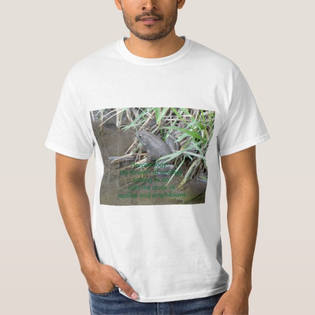 Herpetology-Definition, Frosch T-Shirt (Vorderseite)
