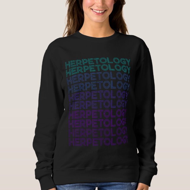Herpetology Herpetologist Retro Sweatshirt (Vorderseite)