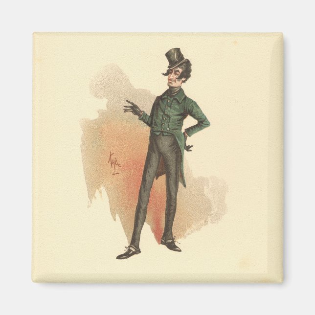 Herr Alfred Jingle von The Pickwick Papers Magnet (Vorne)