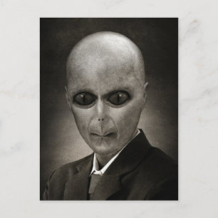 Herr Alien Postkarte