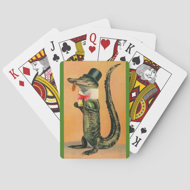 Herr Alligator Spielkarten (Rückseite)