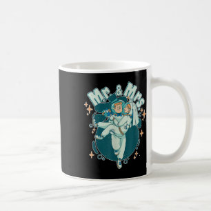 Herr & Frau Astronautin Funny Groom and Bride Kaffeetasse