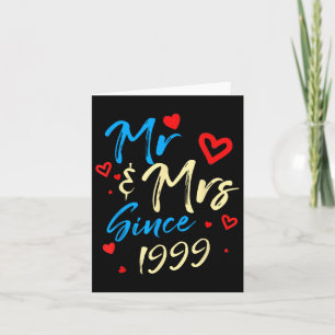 Herr &amp; Frau seit 1999 Paare 23. Wedding Anniv Karte