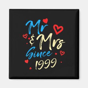 Herr & Frau seit 1999 Paare 23. Wedding Anniv Magnet