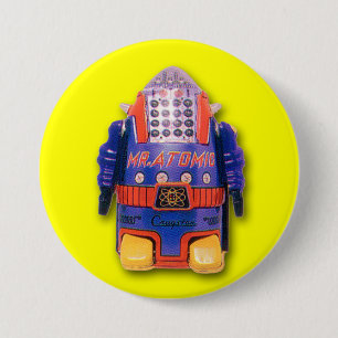 Herr Atomic Toy Robot Round Button
