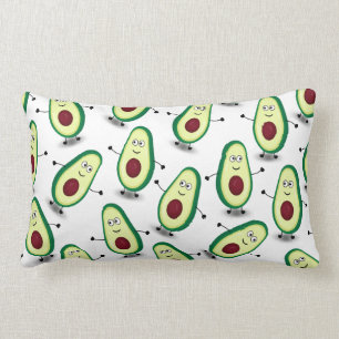 Herr Avocado Pattern Lendenkissen