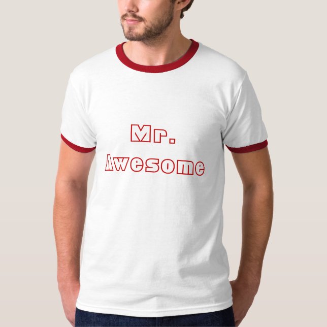 Herr Awesome T-Shirt (Vorderseite)