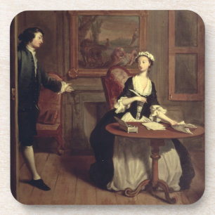 Herr B. findet Pamela-Schreiben, Illustration von Getränkeuntersetzer