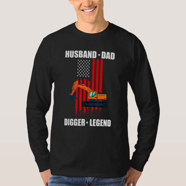 Herr Baggerfahrer für Bagger Sandbagger 4 T-Shirt (Vorderseite)