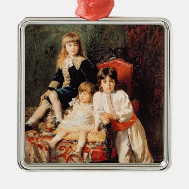 Herr Balashovs Children, 1880 Ornament Aus Metall (Vorne)