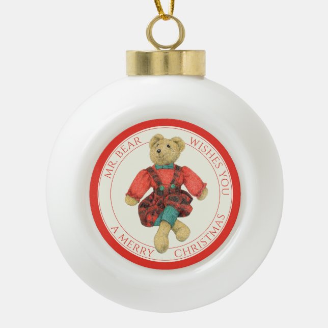 HERR BAR Keramik Schneeflocken Ornament + Text (Vorderseite)