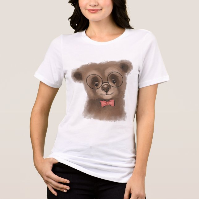 Herr Bear Tri-Blend Shirt (Vorderseite)