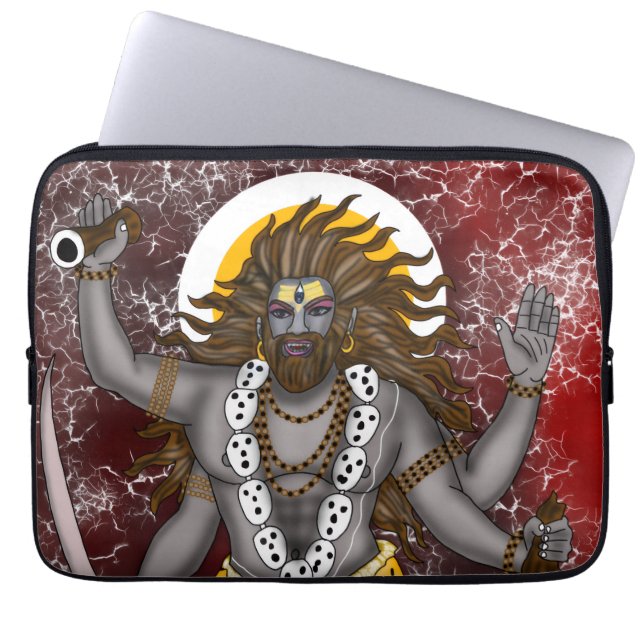 Herr Bhairava  Laptopschutzhülle (Vorderseite)
