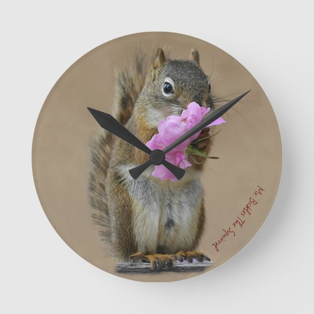 Herr Bickles Runde Wanduhr (Vorderseite)