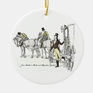 Herr Bingley Arrives - Jane Austen Pride & Prejudi Keramik Ornament