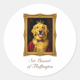 Herr Biscuit von Fluffington Runder Aufkleber