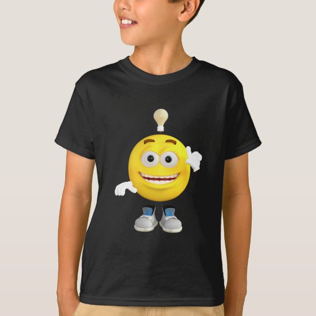 Herr Brainy das dieses Emoji Lieben zu denken T-Shirt (Vorderseite)
