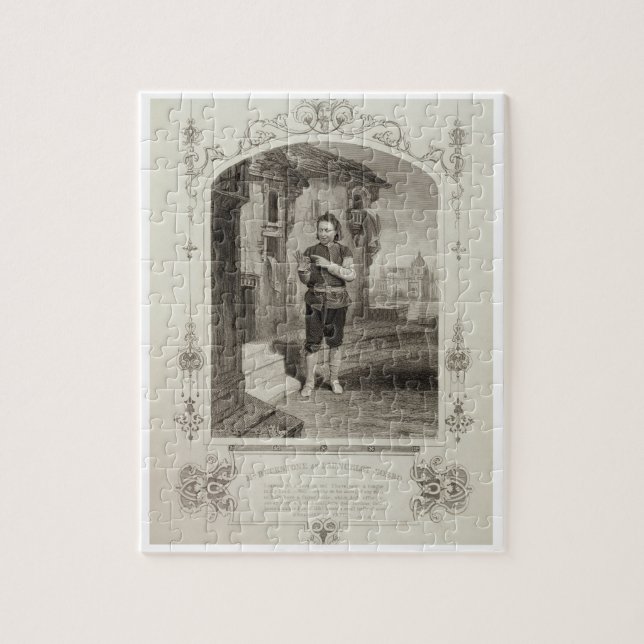 Herr Buckstone als Lancelot Gobbo, Szene 2 der Puzzle (Vertikal)