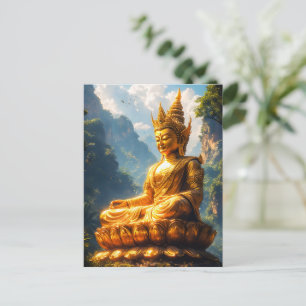 Herr Buddha des Goldenen Landes Postkarte