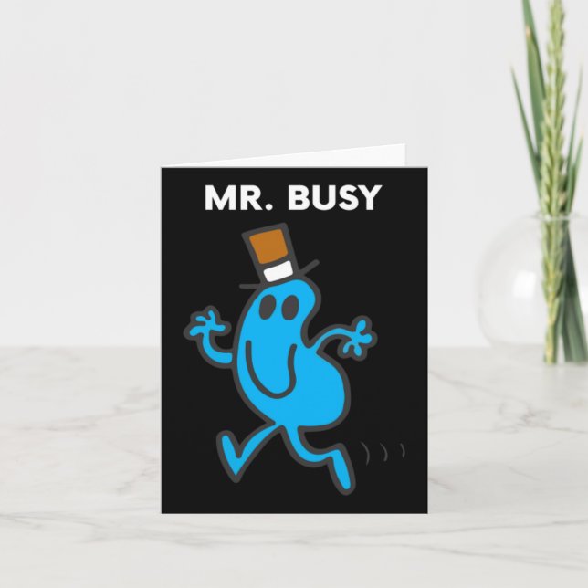 Herr Busy Karte (Vorderseite)
