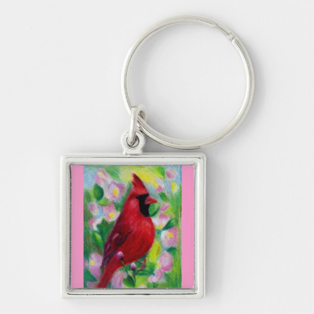 Herr Cardinal Keychain Schlüsselanhänger (Vorne)