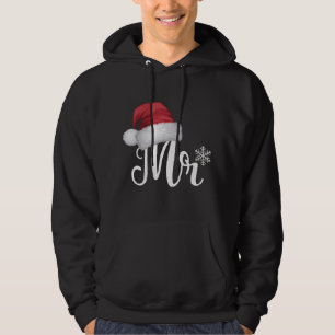 Herr Claus Couples Matching Christmas Pajamas Sant Hoodie