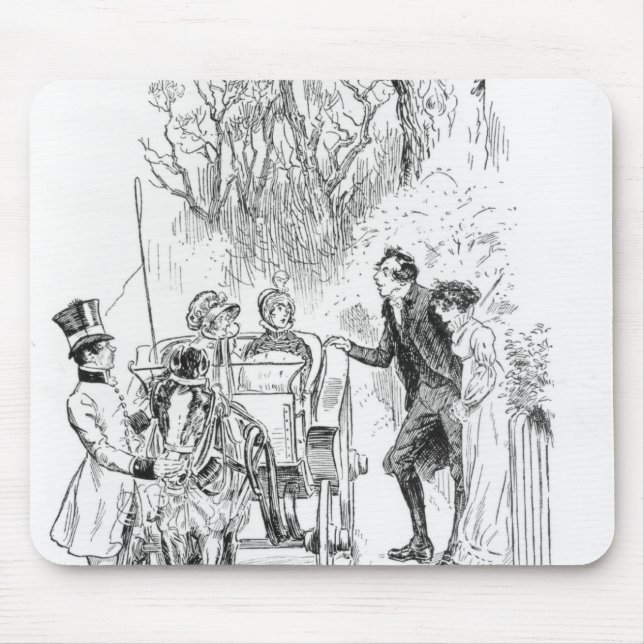 Herr Collins und Charlotte waren beide stehend Mousepad (Vorne)