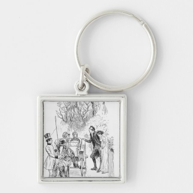 Herr Collins und Charlotte waren beide stehend Schlüsselanhänger (Vorne)