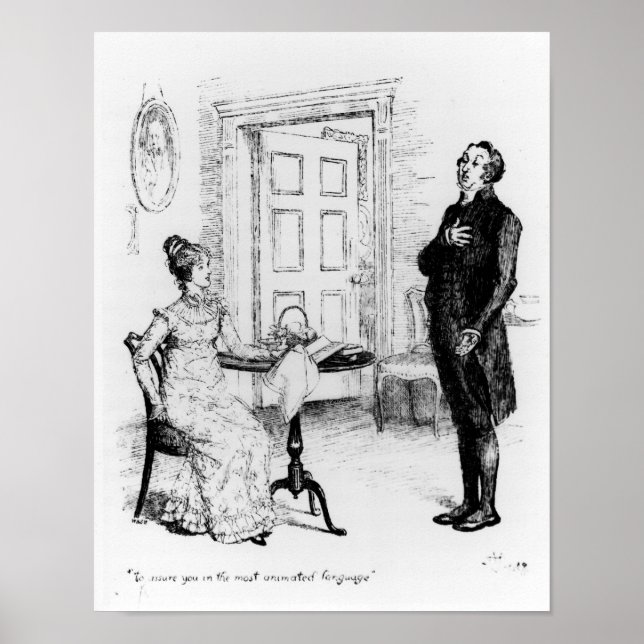 Herr Collins und Elizabeth Poster (Vorne)