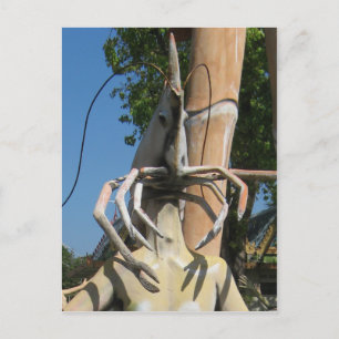 Herr Crustacean AKA Lobster Leiter ... Buddhist He Postkarte